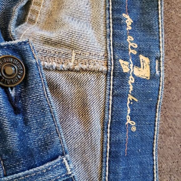 7 For All Mankind Sunset Honolulu Denim Skirt Size 27 - Picture 4 of 5